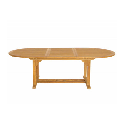 Teak Dining Extension Table Asia - Oval 71/95 x 48" (180/240 x 120 cm)
