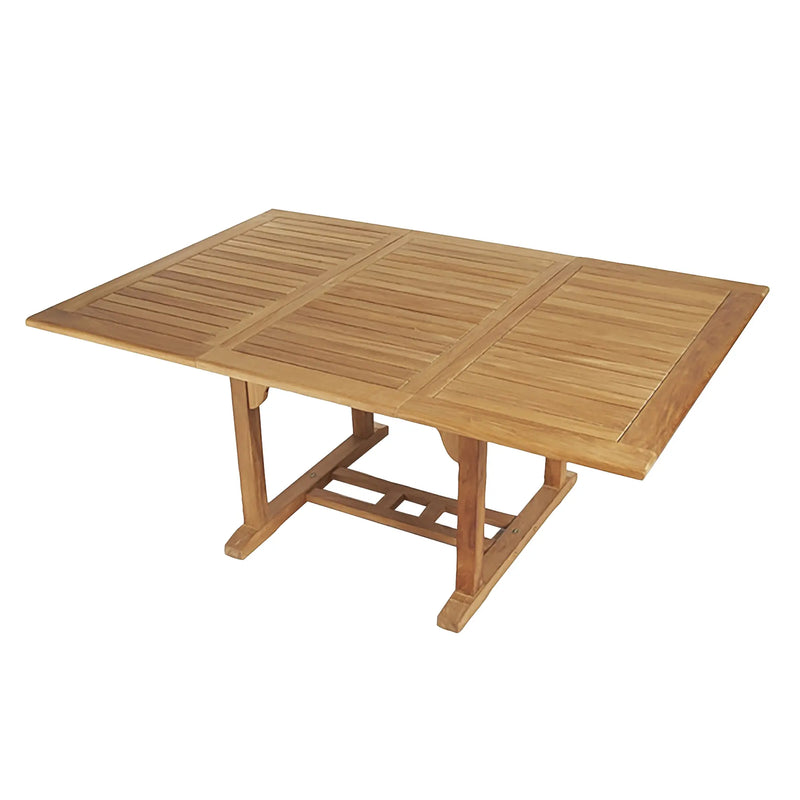 Teak Dining Extension Table Asia - Rectangular 71/95 x 48" (180/240 x 120 cm)