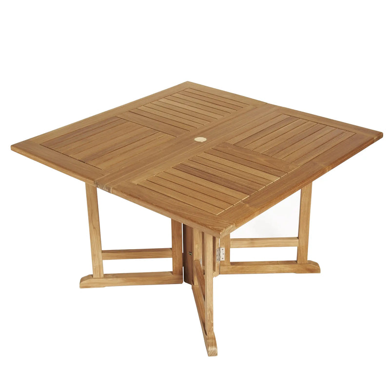 Teak Folding Butterfly Table - Square 48" (120 cm)