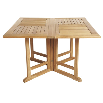 Teak Folding Butterfly Table - Square 48" (120 cm)