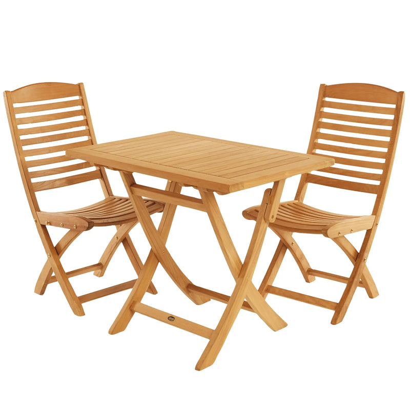 Teak Dining Folding Table Colorado - Rectangular 36 x 24" (90 x 60 cm)