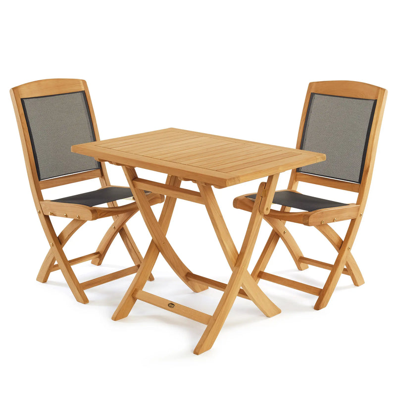 Teak Dining Folding Table Colorado - Rectangular 36 x 24" (90 x 60 cm)