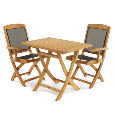 Teak Dining Folding Table Colorado - Rectangular 36 x 24" (90 x 60 cm)