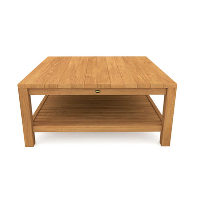 Teak Coffee Table with Shelf Jay - Square 40" (100 cm)