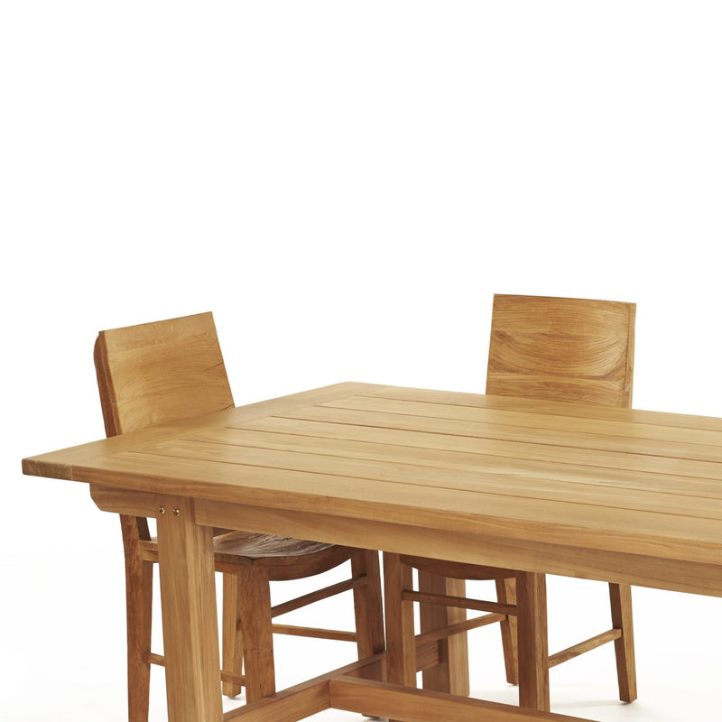 Teak Dining Table Extreme - Rectangular 95 x 43" (240 x 110 cm)