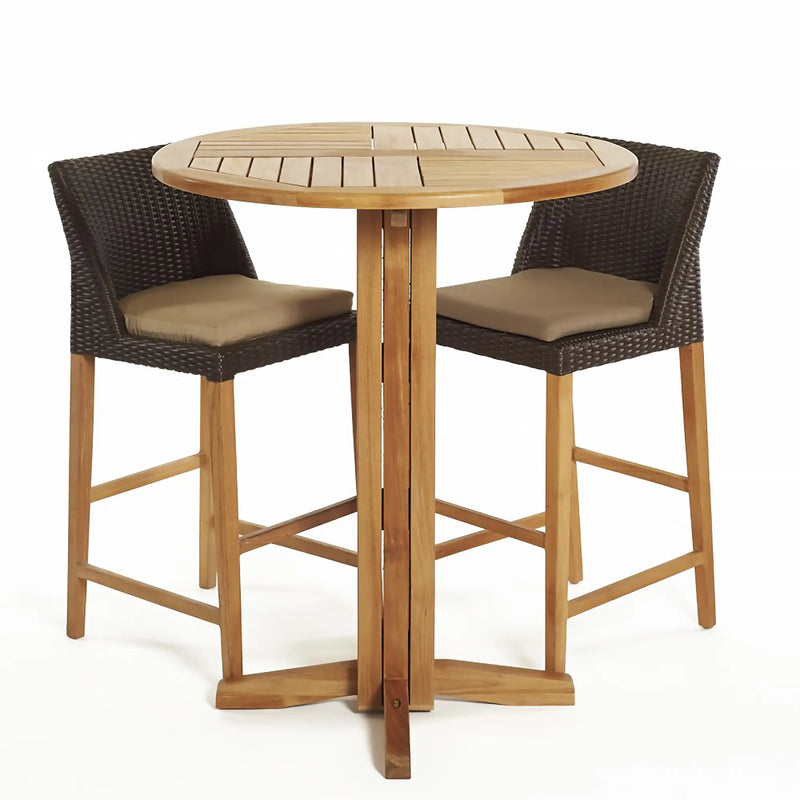 Teak Bar Table Denver - Round 36" (90 cm)