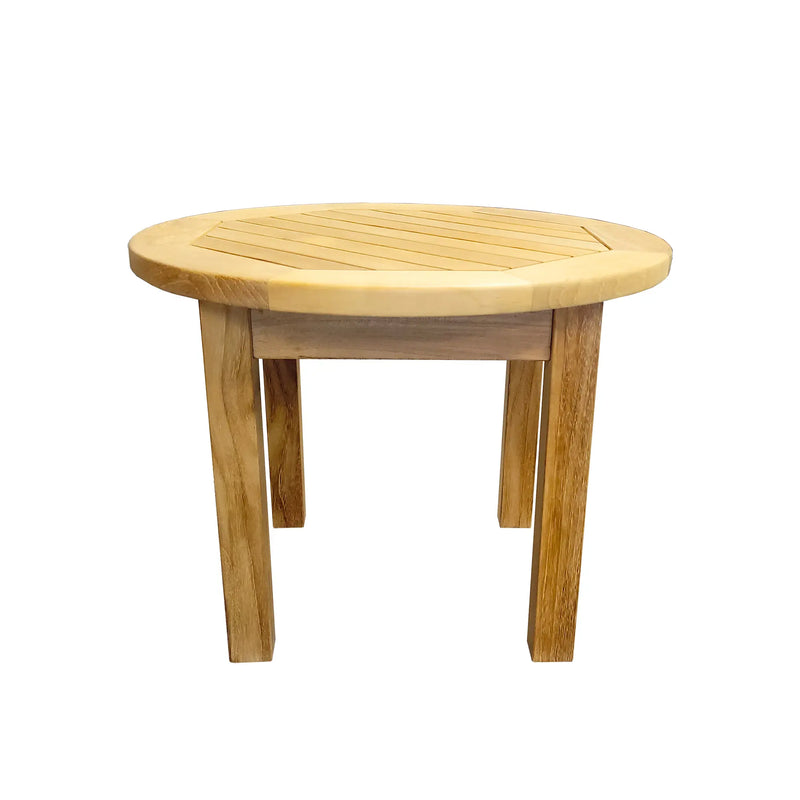 Teak Side Coffee Table Asia Round 24"