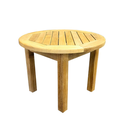 Teak Side Coffee Table Asia Round 24"