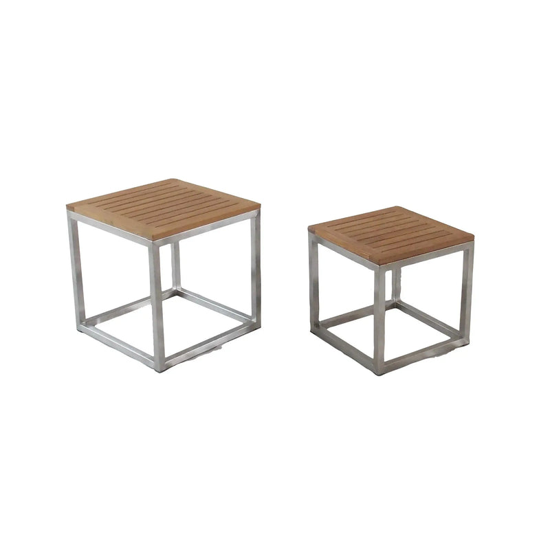 Teak Nesting Side Tables Alea - Set of 2