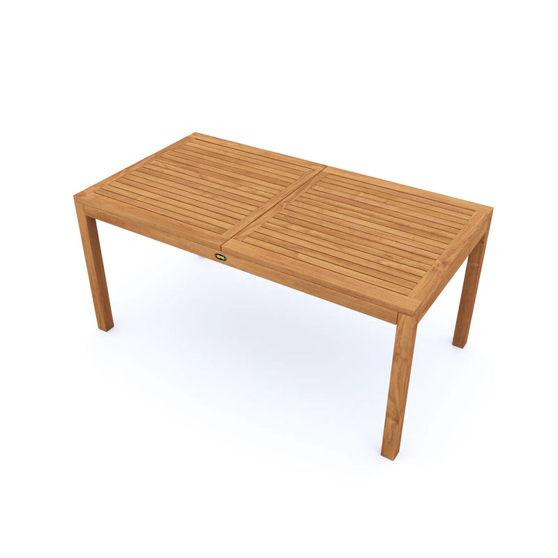 Teak Dining Extension Table Foster - Rectangular 48/67 x 36" (120/170 x 90 cm)