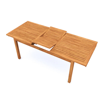 Teak Dining Extension Table Foster - Rectangular 48/67 x 36" (120/170 x 90 cm)