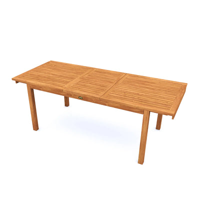 Teak Dining Extension Table Foster - Rectangular 48/67 x 36" (120/170 x 90 cm)