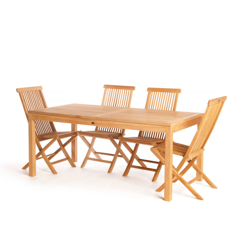 Teak Dining Extension Table Foster - Rectangular 71/91 x 36" (180/230 x 90 cm)