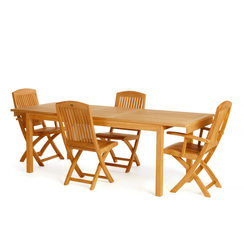 Teak Dining Extension Table Foster - Rectangular 71/91 x 36" (180/230 x 90 cm)