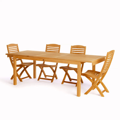 Teak Dining Extension Table Foster - Rectangular 71/91 x 36" (180/230 x 90 cm)