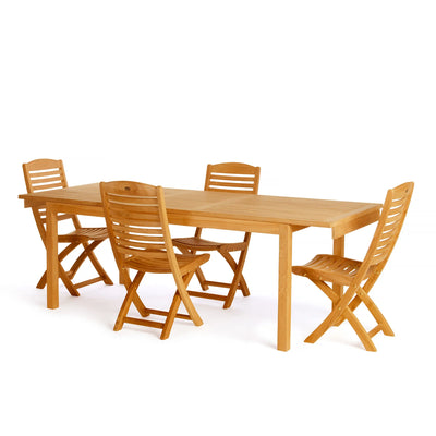 Teak Dining Extension Table Foster - Rectangular 71/91 x 36" (180/230 x 90 cm)