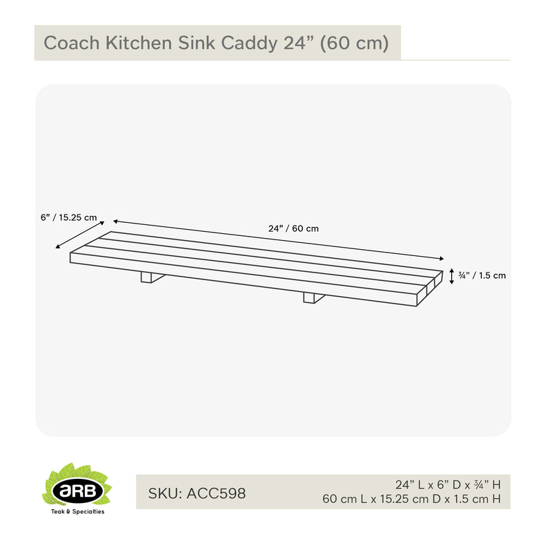 ACC598 - Caddie de fregadero Coach de 24" (60 cm)
