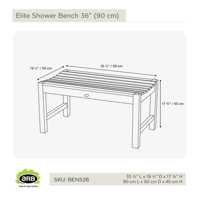 BEN528 - Banco de ducha Elite de 36" (90 cm)