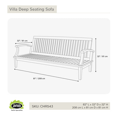 CHR543 - Villa Sofa de asientos mullidos