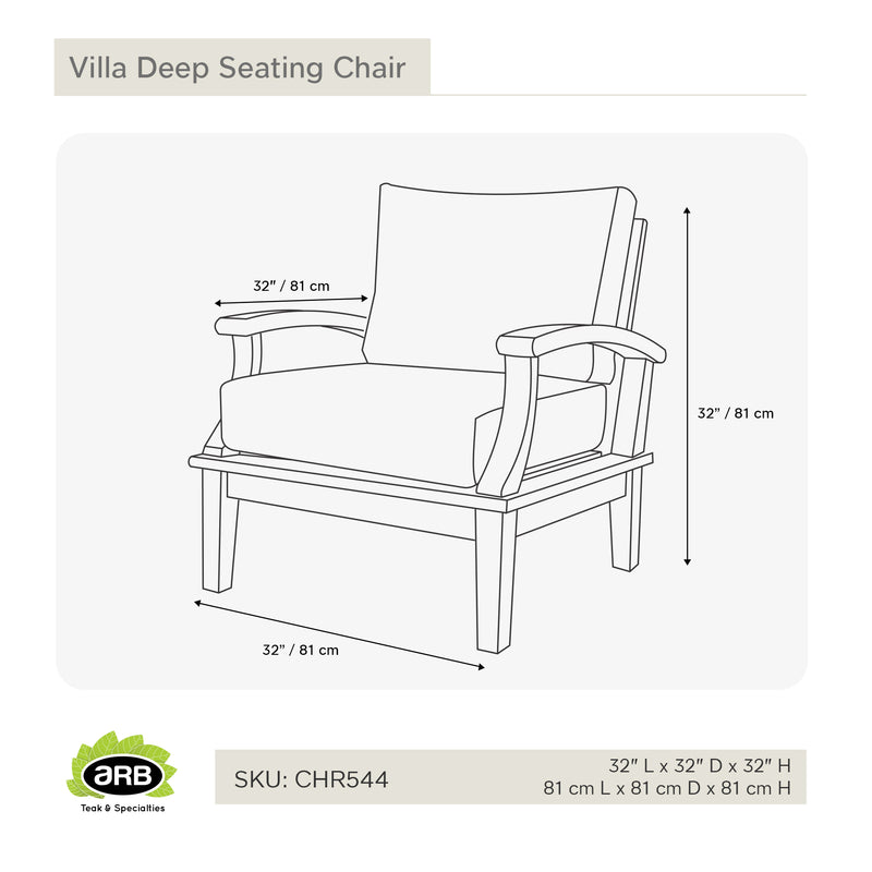 CHR544 - Villa Sillon de asientos mullidos
