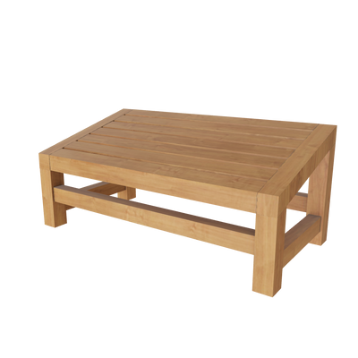 Teak Squatting Toilet Angled Footstool 24" (60 cm)