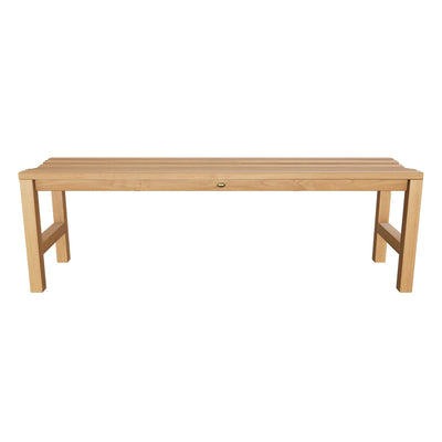 Teak Shower Bench Curved 59" (150 cm)