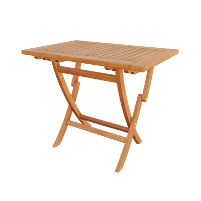 Teak Dining Folding Table Colorado - Rectangular 36 x 24" (90 x 60 cm)