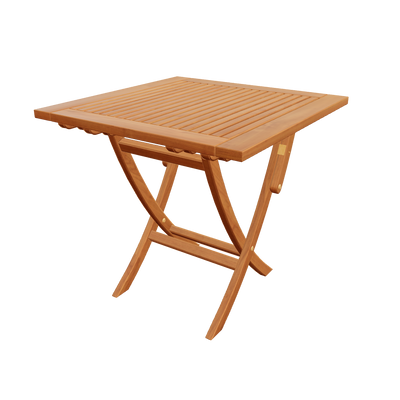 Teak Dining Folding Table Colorado - Square 32" (80 cm) 3D