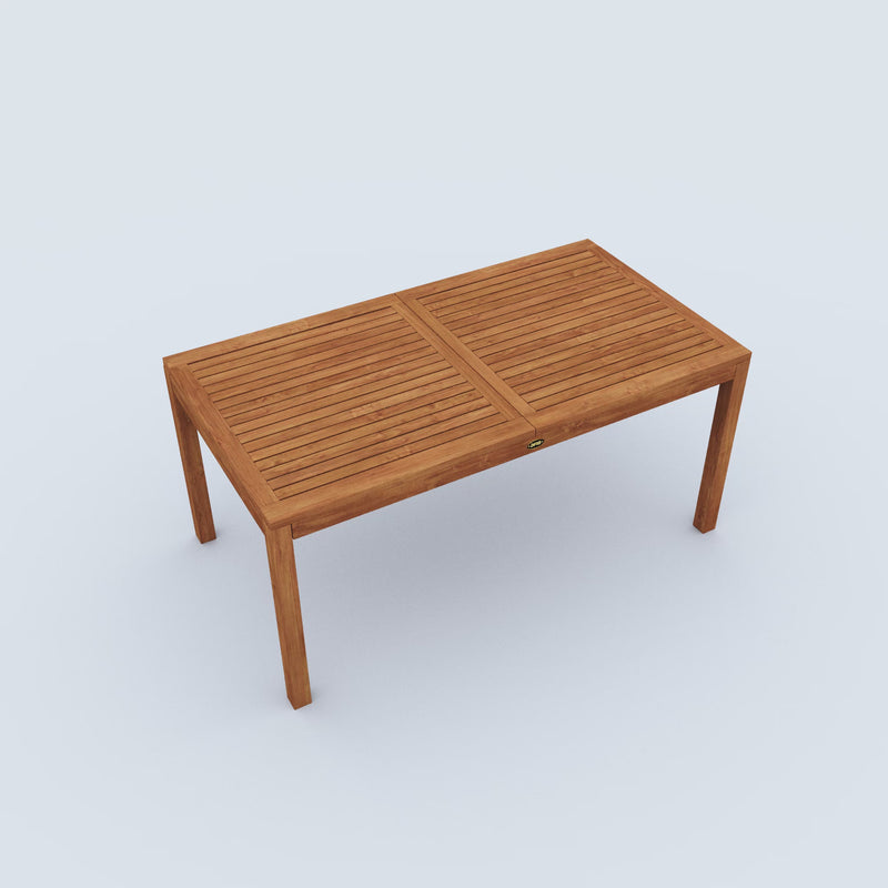 Teak Dining Extension Table Foster - Rectangular 48/67 x 36" (120/170 x 90 cm)